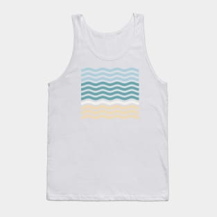 Sand Sea Sky - Summer Color Waves Tank Top
